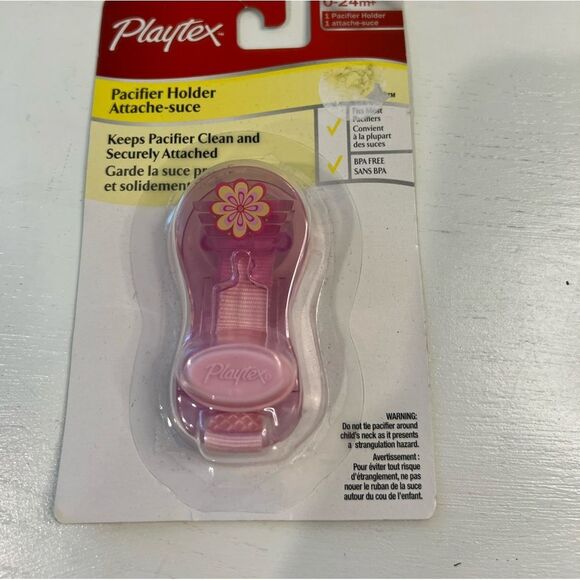 Playtex Pacifier Holder with Easy to Use Clip 0-24 mos. NIB - Picture 3 of 4